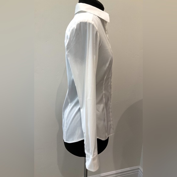 WHBM Crisp White Tailored Blouse Size 6 - Picture 4 of 7